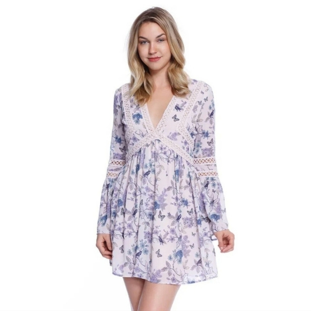 Taylor & Sage floral lace mini dress
